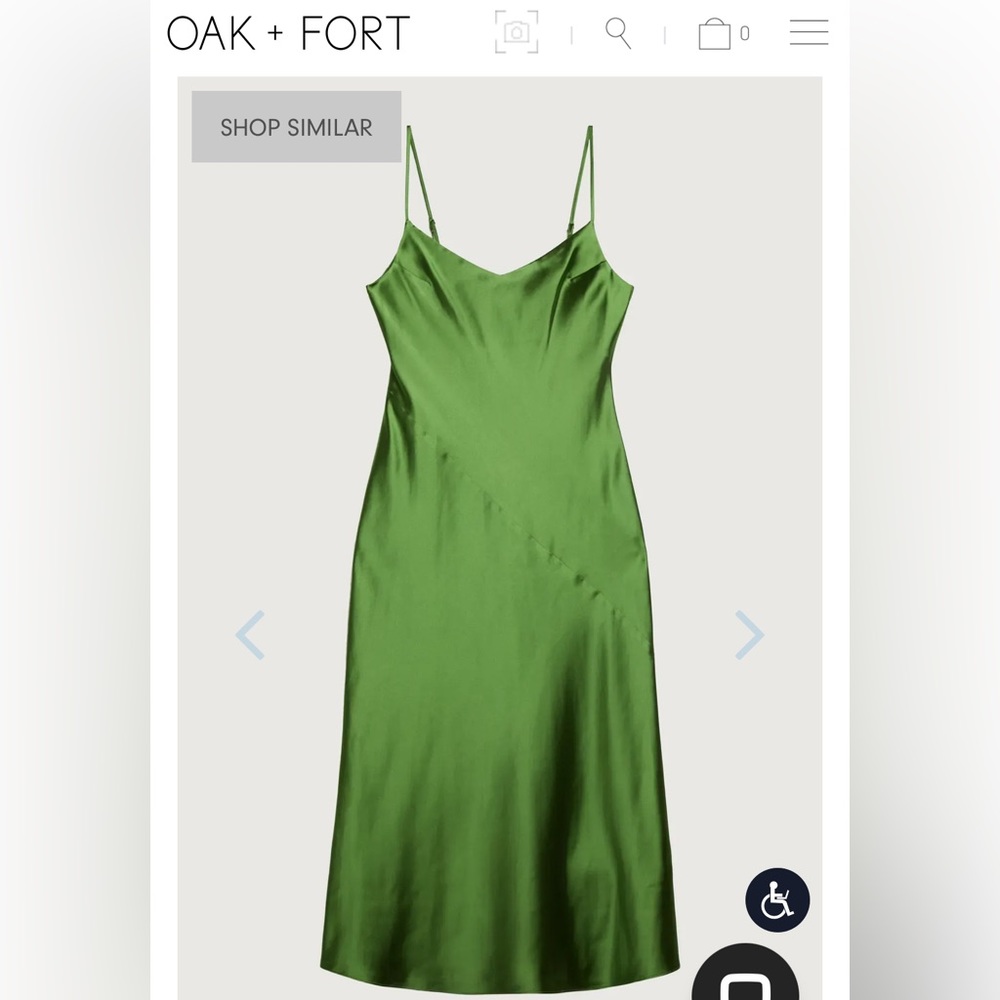 Oak and fort slip dress- cactus color!